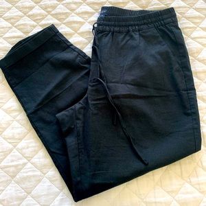 J crew linen drawstring pants